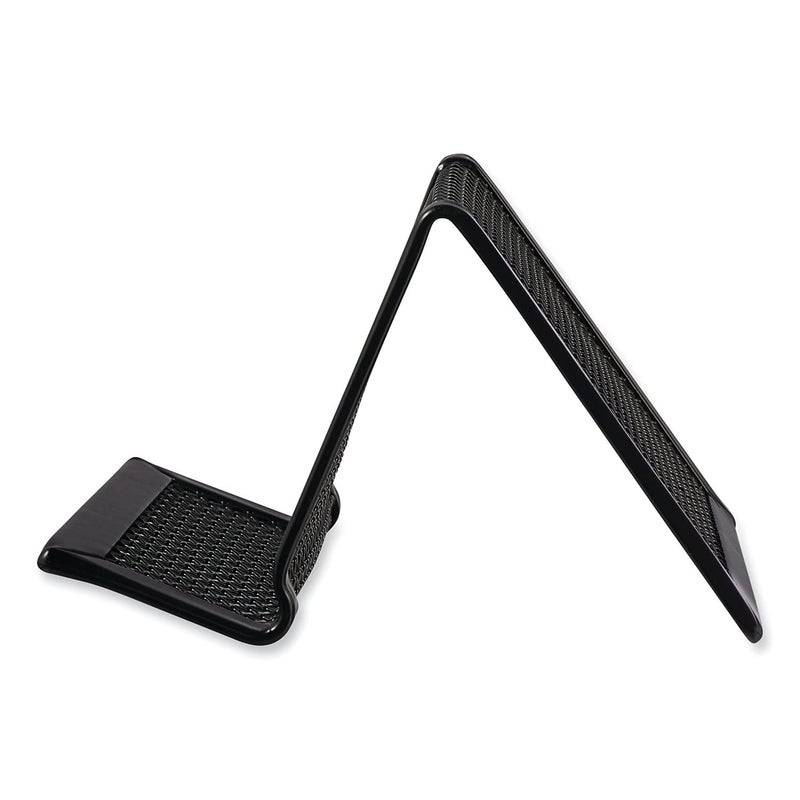 Universal Mesh Metal Business Card Holder, Holds 50 2.25 X 4 Cards, 3.78 X 3.38 X 2.13, Black - Image 2